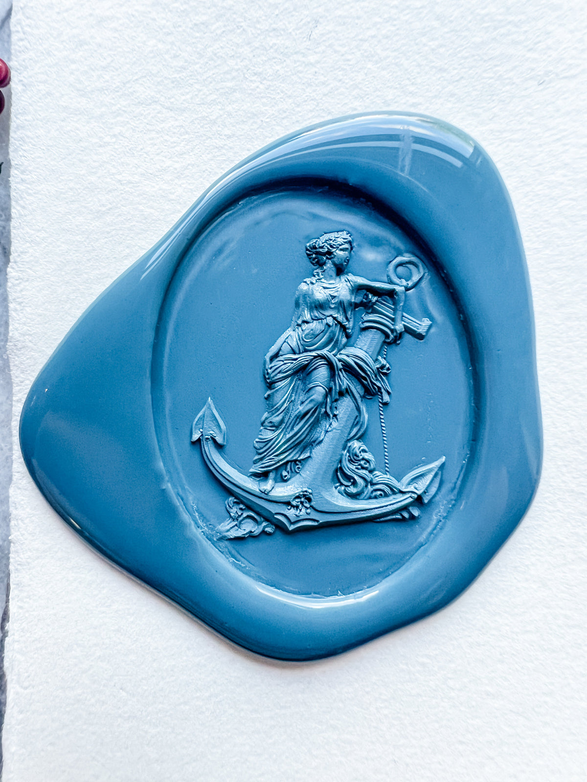 Wachssiegel Allegory of Hope mit Anker – Abbildung 4