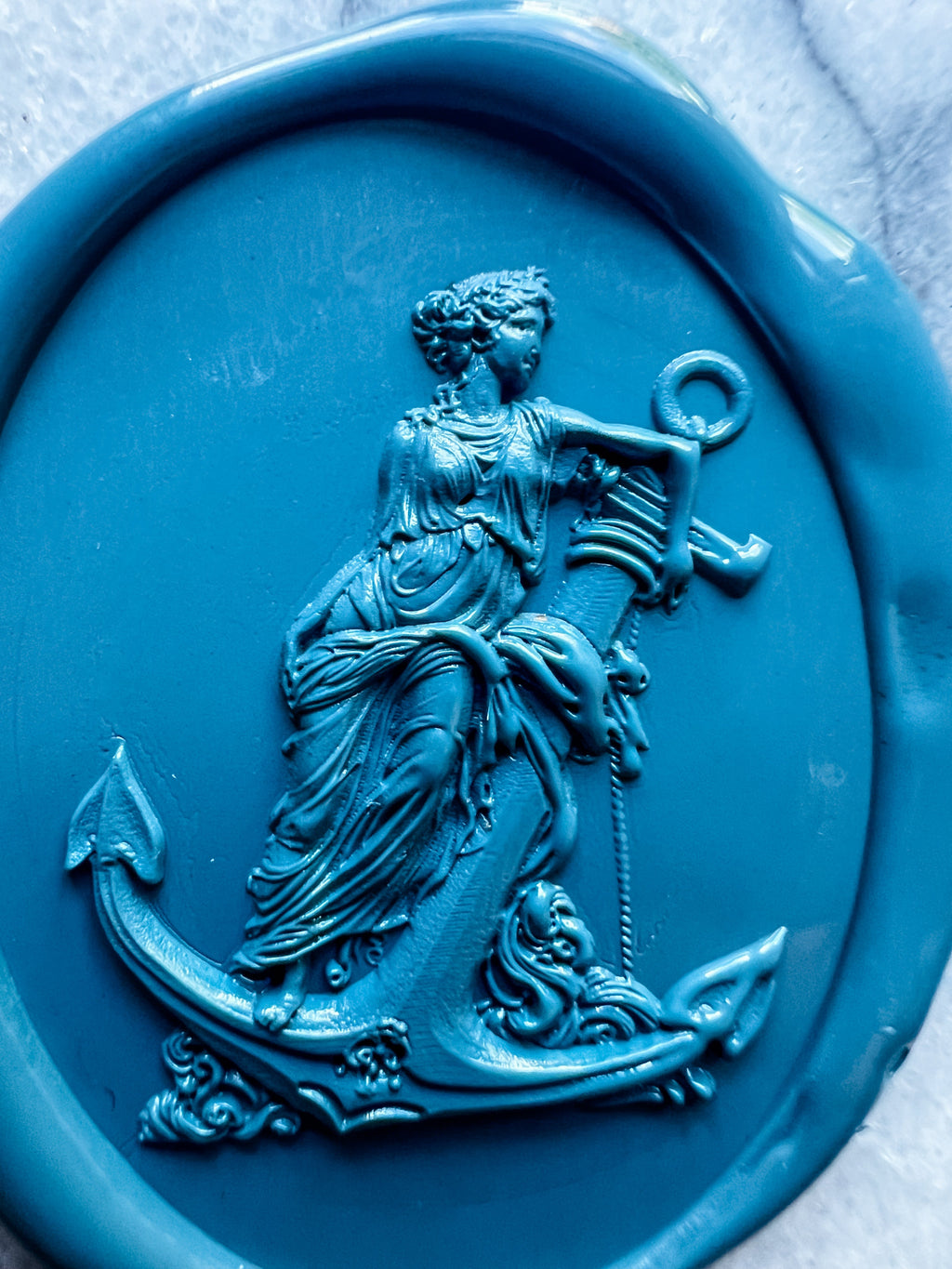 Wachssiegel Allegory of Hope mit Anker – Abbildung 3